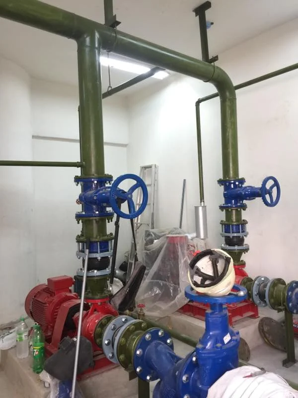 Jati Mahir fire pump installation work